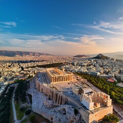 Wall Mural - Acropolis in Athens, AI generated