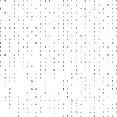 Wall Mural - binary code matrix. the background on the screen consists of the numbers 0 and 1. binary code matrix