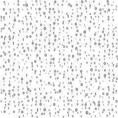 Wall Mural - binary code matrix. the background on the screen consists of the numbers 0 and 1. binary code matrix