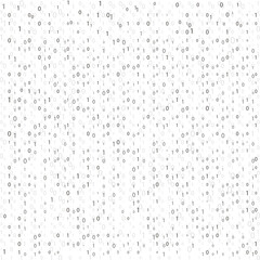 Wall Mural - binary code matrix. the background on the screen consists of the numbers 0 and 1. binary code matrix