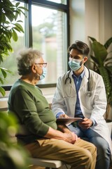 doctor and patient in hospital