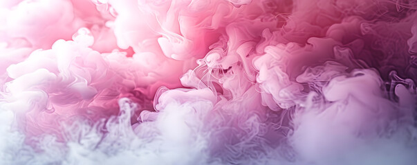 Canvas Print - pink and white steam background