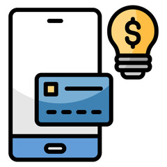 Wall Mural - Smart Payment Solutions  Icon Element For Design