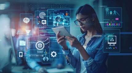 Search Engine Optimization (SEO) Strategies, SEO strategies with an image showing marketers optimizing website content, AI