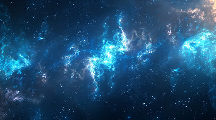 Wall Mural - blue space background