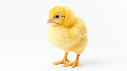 Baby chick isolated on white background