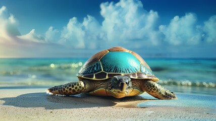 turtle on the beach