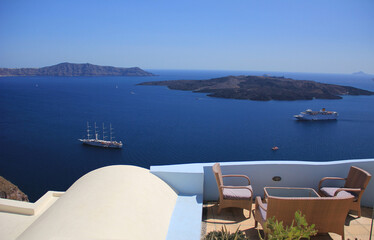 Wall Mural - View of Oia on the island of Santorini in Greece