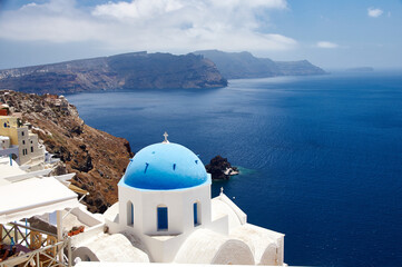 Wall Mural - View of Oia on the island of Santorini in Greece