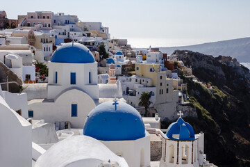 Wall Mural - View of Oia on the island of Santorini in Greece