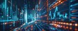 © Sumet - Financial graphs on a 3D analysis screen, big data and economic growth, virtual fintech dashboard, digital marketing, global economy visualization