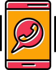 Sticker - Call Vector Icon