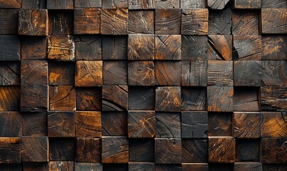 Wall Mural - wooden wall panel texture