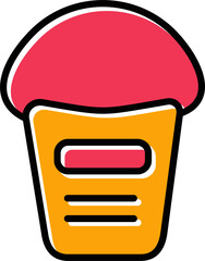 Sticker - Bucket Vector Icon