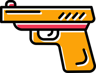 Poster - Gun Vector Icon