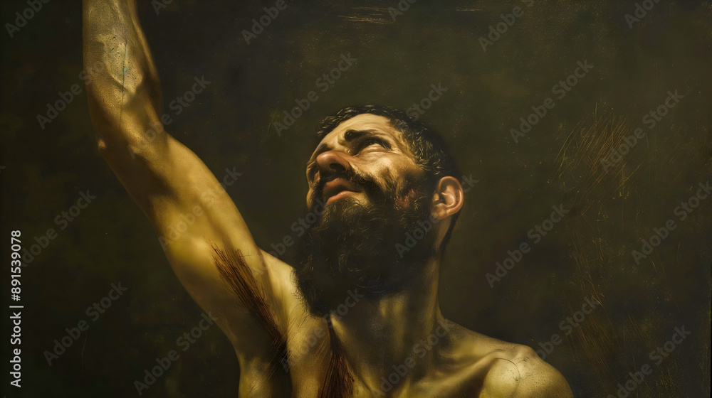 Cain, pleading with the Lord for forgiveness because he cowardly killed ...