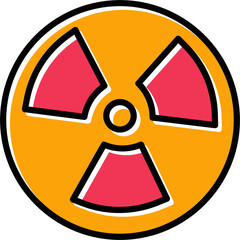 Wall Mural - Nuclear Vector Icon