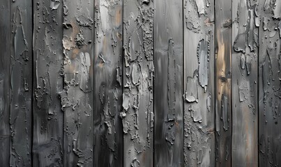 Wall Mural - Textured grey wood