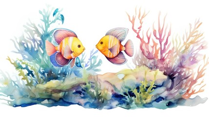 Wall Mural - fish in aquarium