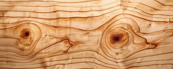 Wall Mural - Smooth beech wood surface with grain