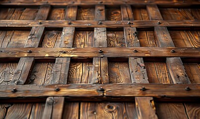 Wall Mural - Textured wooden ceiling background