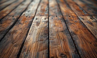 Wall Mural - Textured wooden table surface