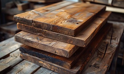 Wall Mural - Vintage wooden boards with natural character