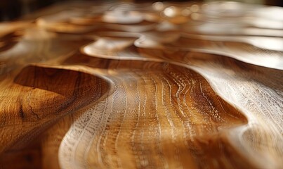 Wall Mural - Smooth linden wood finish