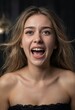 © Alessandro - beauty portrait of a happy girl, laughing woman