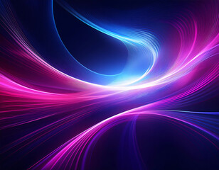 abstract light motion dark blue background magenta purple curves