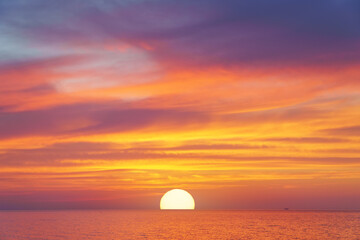 Wall Mural - colours of sunset.