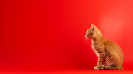 Wall Mural - Red cat 