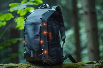 A school bag with embedded sensors that monitor weight distribution to prevent back strain.