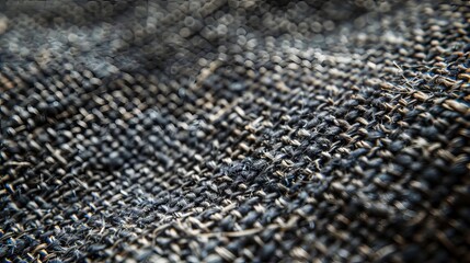 Canvas Print - Close-up of Denim Fabric Texture