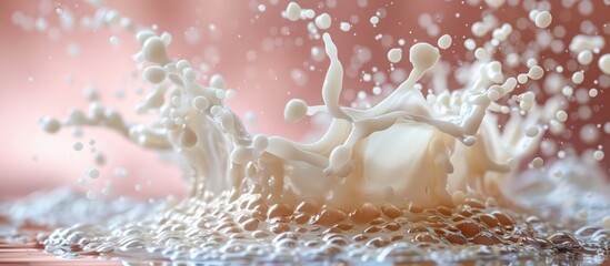 Wall Mural - Milk Splash Abstract