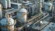 © cff999 - an industrial refinery with pipes and tanks