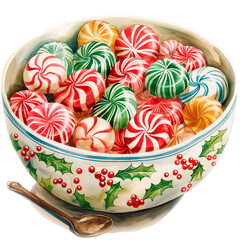 Wall Mural - christmas sweets isolated from the background