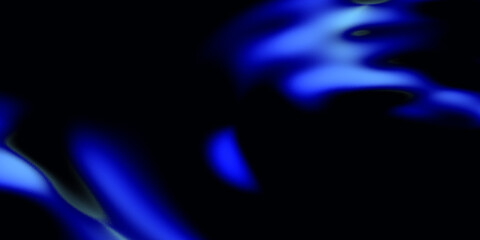 Poster - Abstract Blue Swirls on Black Background