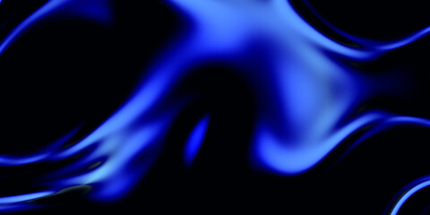 Poster - Abstract Blue and Black Swirling Background