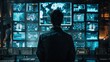 © CreativeLoom - A man is looking at a computer monitor with many screens