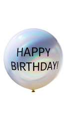 Wall Mural - Balloon with text happy birthday.