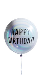Wall Mural - Balloon happy birthday isolated.