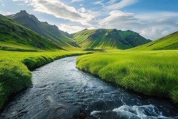 Poster - river in the mountains