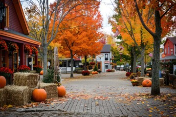 Poster - autumn in the city