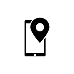 Modern and simple mobile GPS navigation icon.