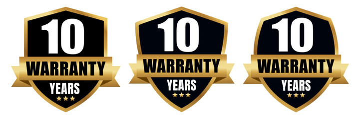 Sticker - Warranty logo stamp label icon.