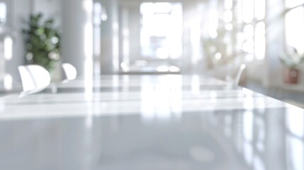 Canvas Print - Office Table with Sunlight