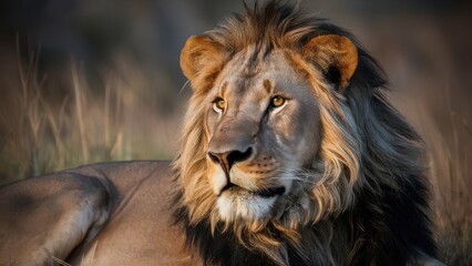 portrait of a lion