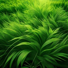 Wall Mural - green grass background