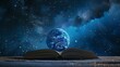 © gen_pick - Conceptual Earth Open Book Glowing Starry Sky